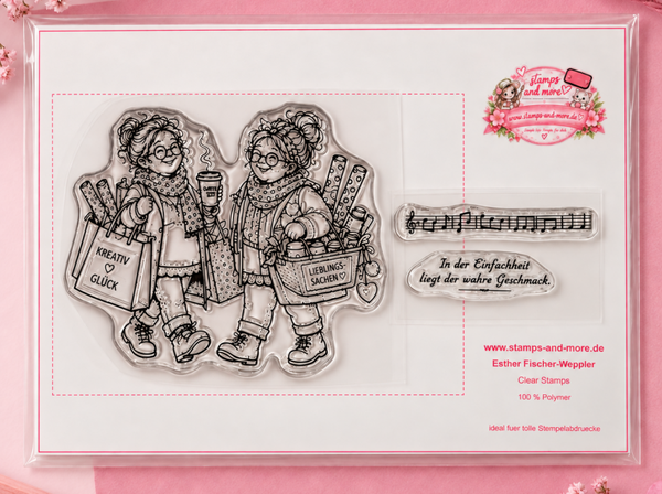 Bastlerinnen“ – A7 Uschi und Gerlinde Clear Stamps, Eigenmarke Stamps and More