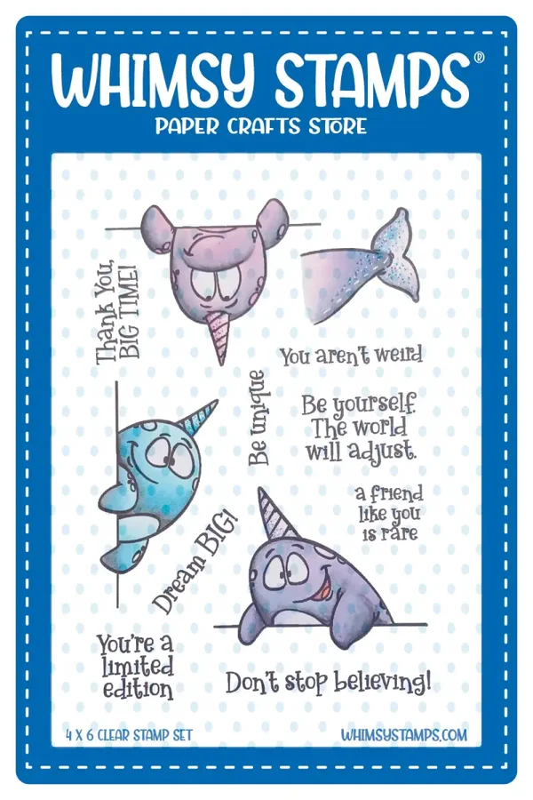 Whimsy Stamps Be Unique Clear Stamps DP1119