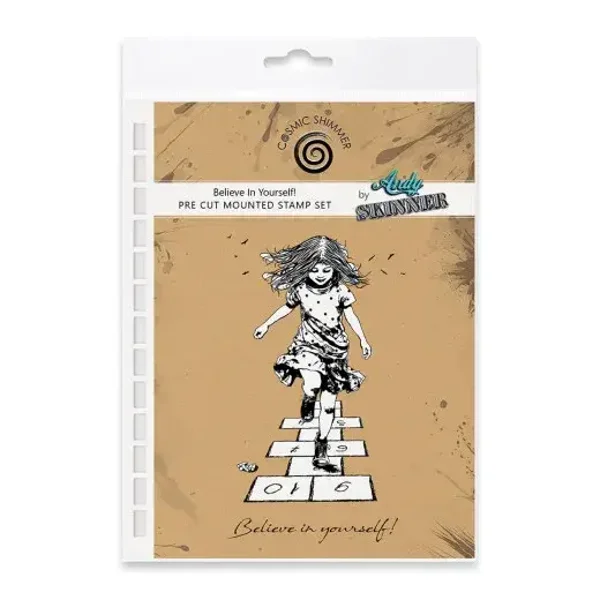 Cosmic Shimmer - Cling Stamps - Believe In Yourself! by Andy Skinner