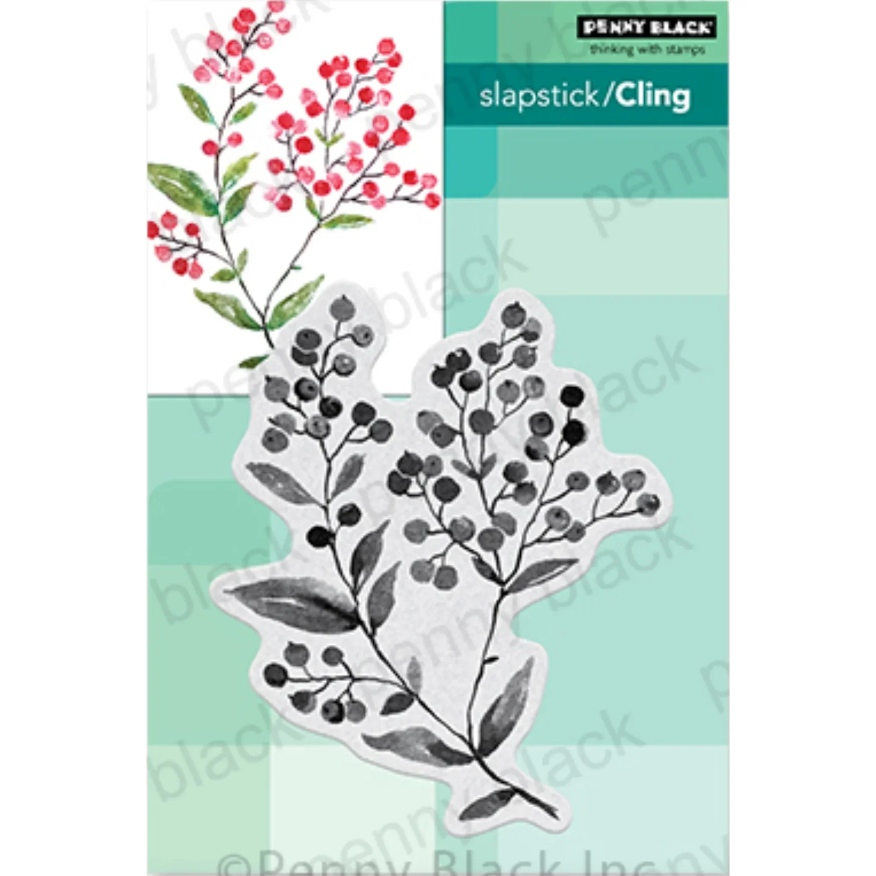Penny Black Brilliant Berries Cling Stamp 40-911, Weihnachten
