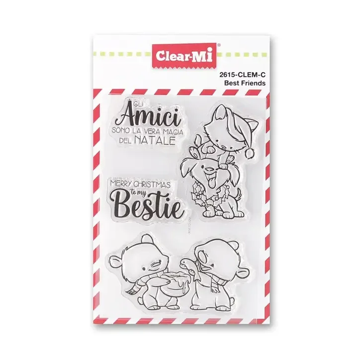 Impronte D'Autore, ClearMi Best Friends Kunststoff-Stempel, transparent