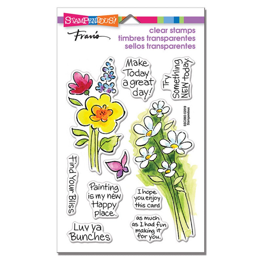Stampendous Bunch Of Blossoms Perfectly Clear Stamps (SSC2003)