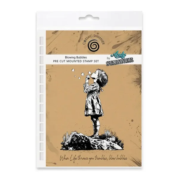 Cosmic Shimmer - Cling Stamps - Blowing Bubbles by Andy Skinner