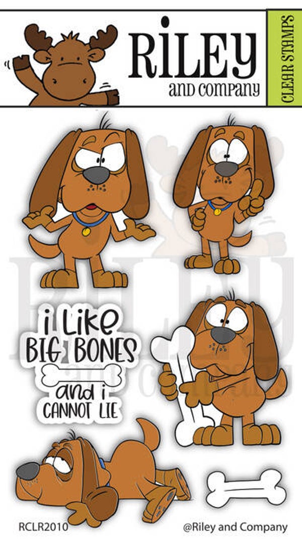 Riley & Company  Boomer Big Bones clear stamp set