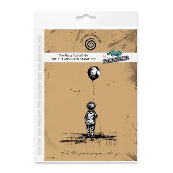 Andy Skinner Cosmic Shimmer - Cling Stamps - The Places You Will Go