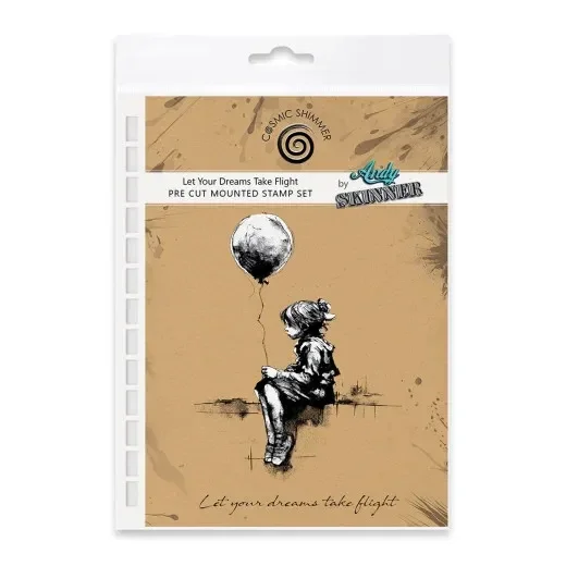 Andy Skinner Cosmic Shimmer - Cling Stamps - Let Your Dreams Take Flight