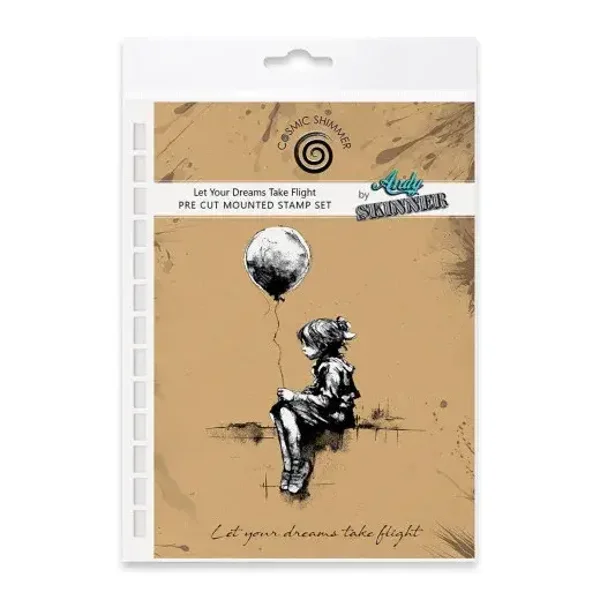 Andy Skinner Cosmic Shimmer - Cling Stamps - Let Your Dreams Take Flight