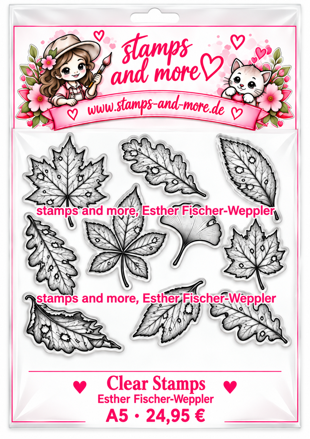 🍂 Herbstzauber – Clear Stamps 🍁, A 5 Clear Stamps, , Tolle Herbstblätter