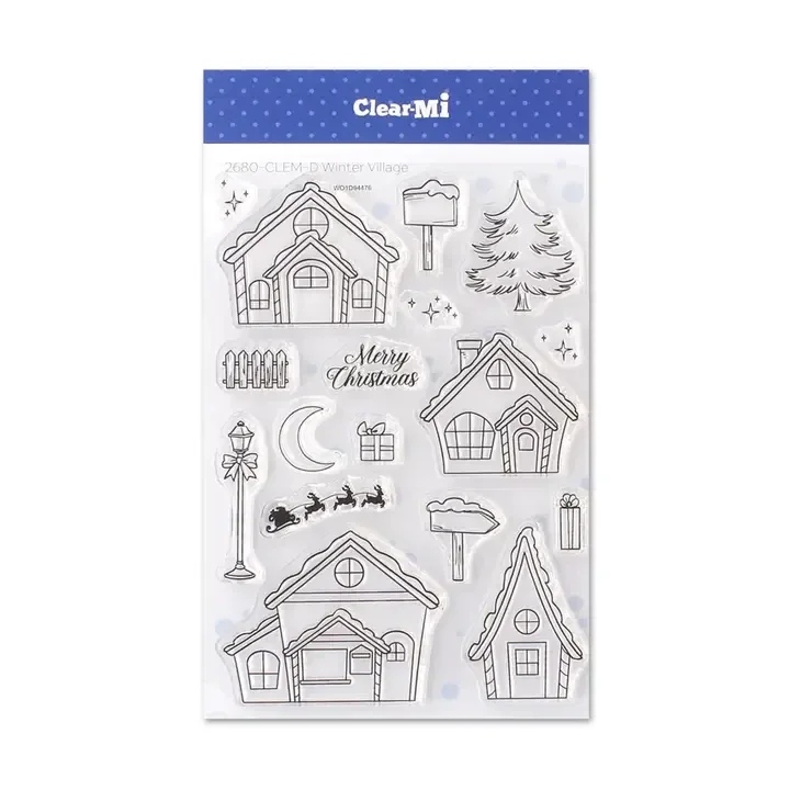 Impronte D'Autore, ClearMi Clear Polymer Stamps Winter Village