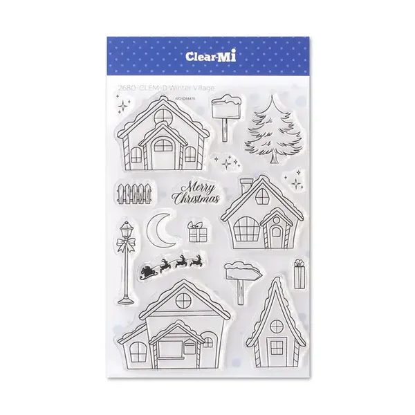 Impronte D'Autore, ClearMi Clear Polymer Stamps Winter Village