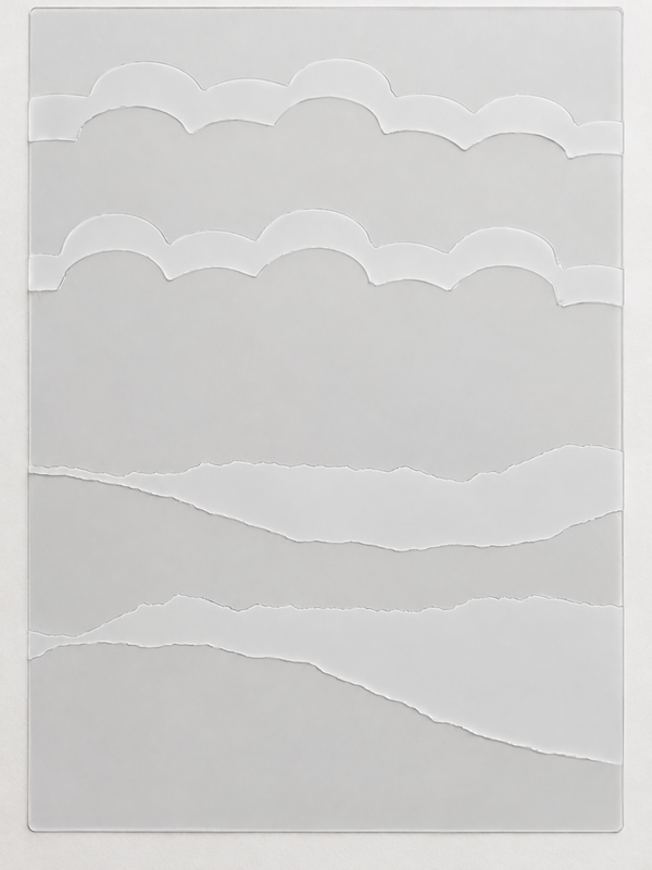 Stencils für Wolken, Berge und Wege – aus meiner Plotterwerkstatt