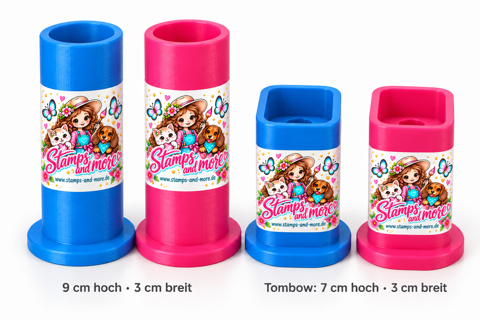 Klebehalter in Blau & Pink 💙🩷, Tombow und Art Glitter Glue