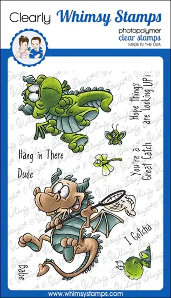 Whimsy Stamps Flight of the Dragons Clear Stamps DP1069
