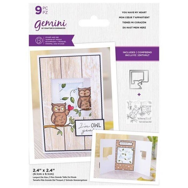 Crafters Companion You Have My Heart Stamp & Die (GEM-STD-YHMH)