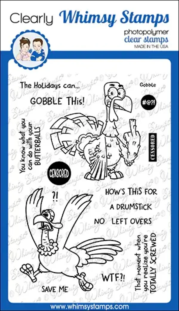 Whimsy Stamps Gobble This! Clear Stamps CWSD395