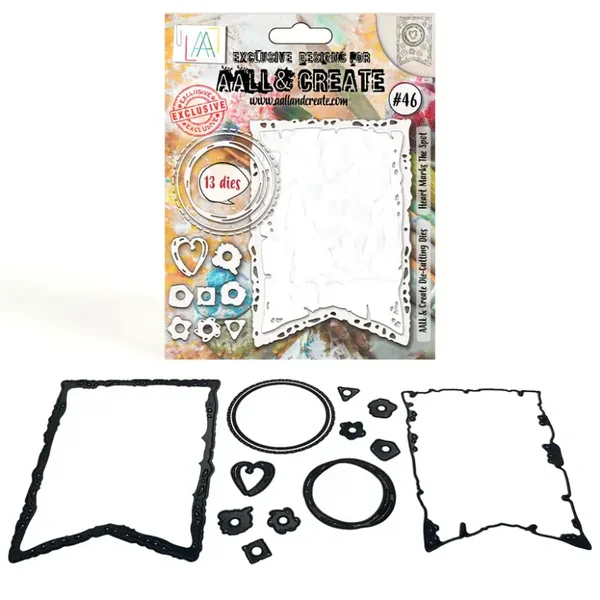 AALL&Create Dies, Stanzformen-Set - Heart marks the Spot #46