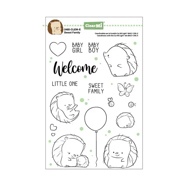 Impronte D'Autore, ClearMi Sweet Family Transparent Polymer Stamps