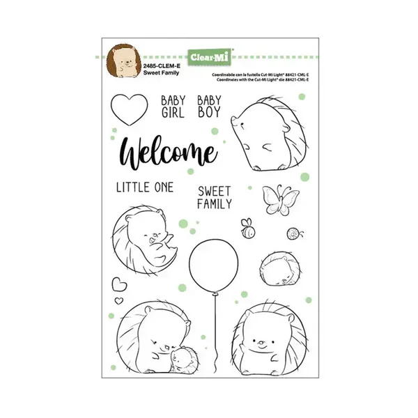 Impronte D'Autore, ClearMi Sweet Family Transparent Polymer Stamps