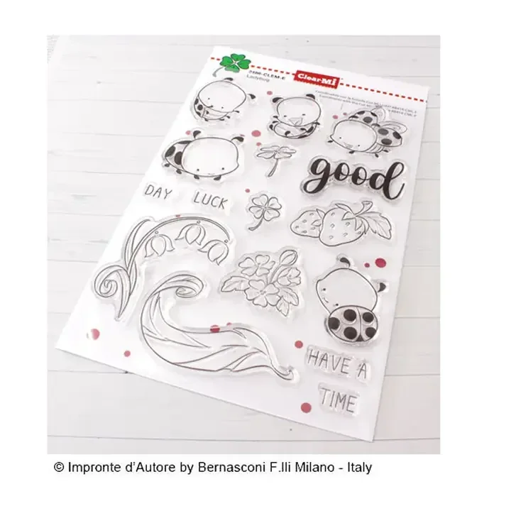 Impronte D'Autore, ClearMi Ladybug Transparent Polymer Stamps