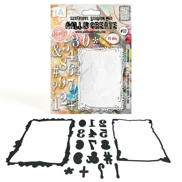 AALL&Create Dies, Stanzformen-Set - Numberama #32