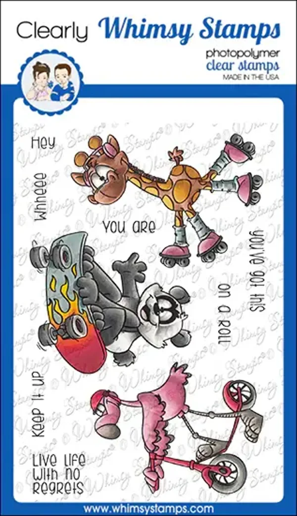 Whimsy Stamps On a Roll Clear Stamps DP1070, Geburtstag