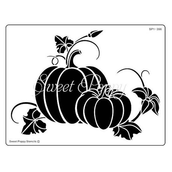 Sweet Poppy Stencil: Pumpkins, Halloween