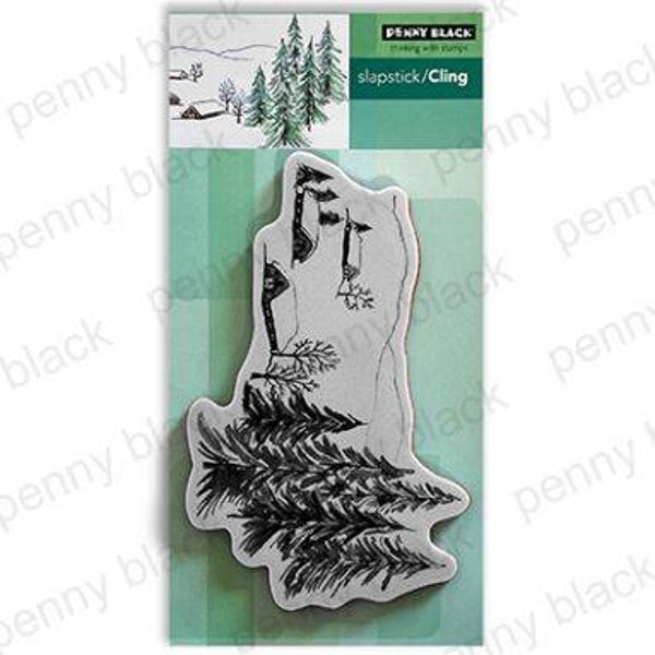 Penny Black - RURAL WINTER (CLING RUBBER STAMP), Weihnachten