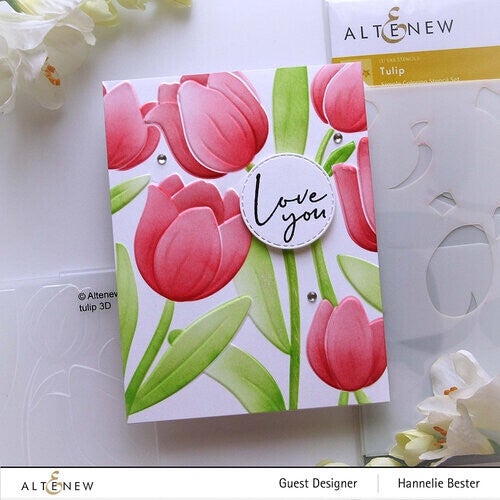 Altenew – Einfache Malschablone – 3-in-1-Set – Tulpe