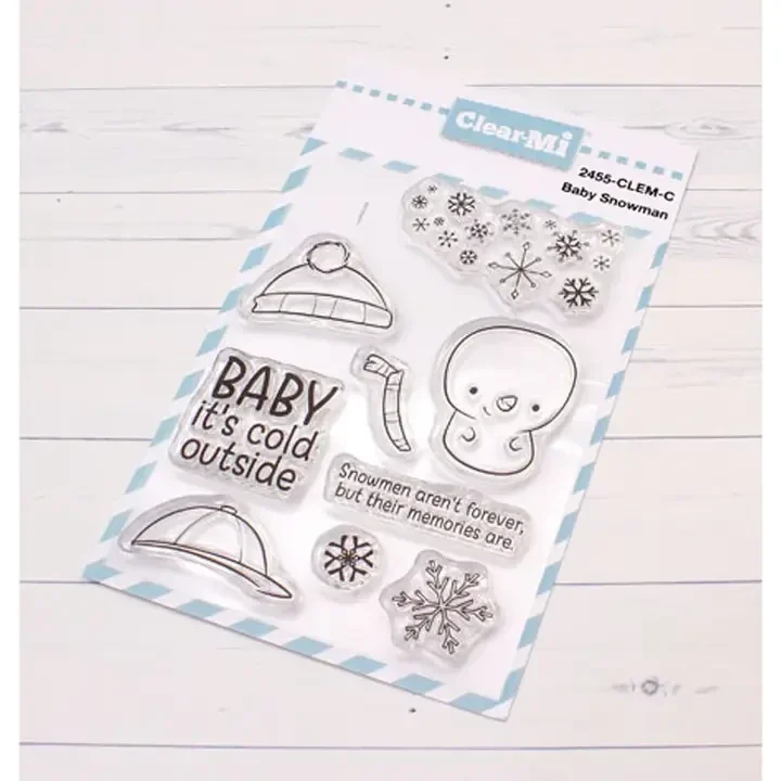 Impronte D'Autore, ClearMi Baby Snowman Clear Polymer Stamps