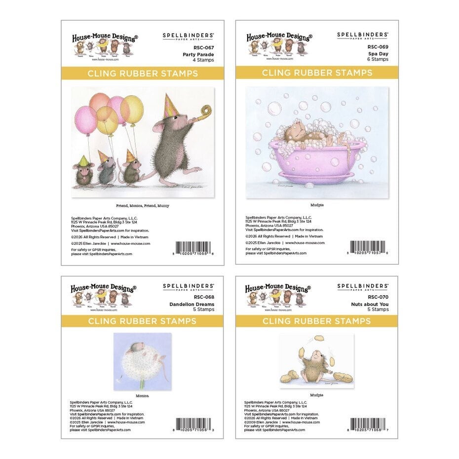 Spellbinders Party Parade Collector Bundle House-Mouse Party Parade (BD-1039)