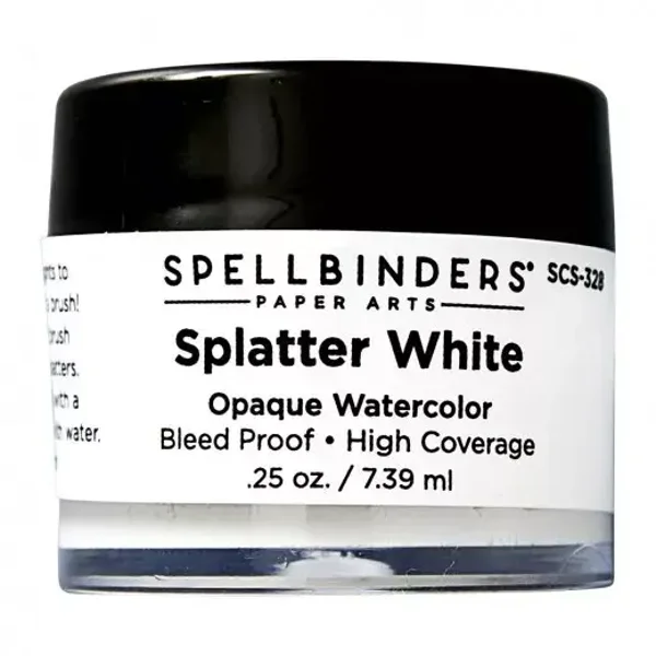 Spellbinders - Splatter White Opaque Watercolor, 7,3 ml