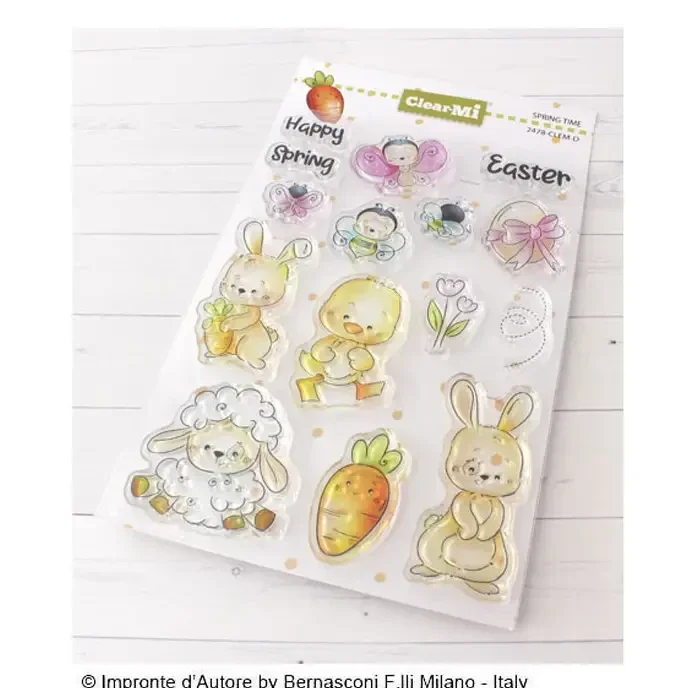 Impronte D'Autore, ClearMi Spring Time Clear Polymer Stamps