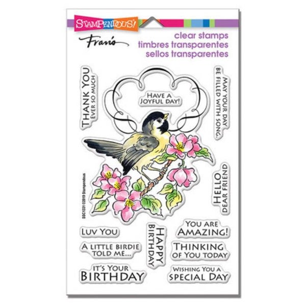 Stampendous! Bird Frame Clear Stamps (SSC1331)
