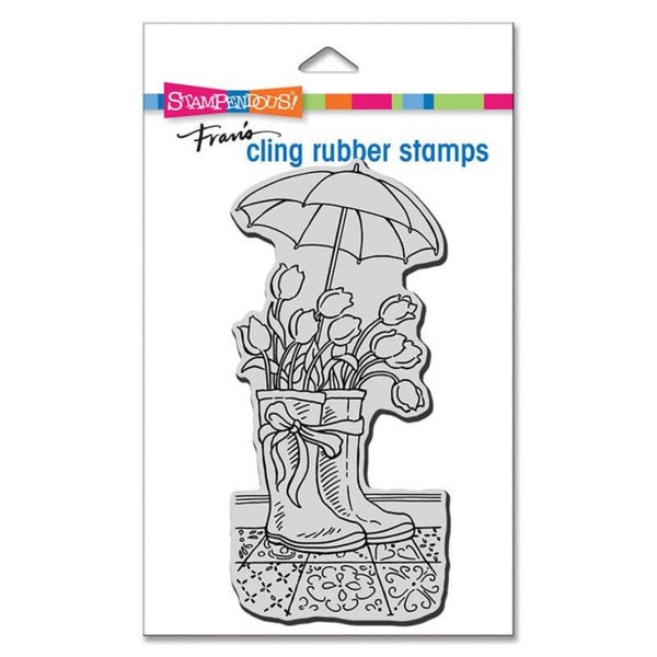 Stampendous Tulip Wellies Mini-Haftstempel (CSM102)