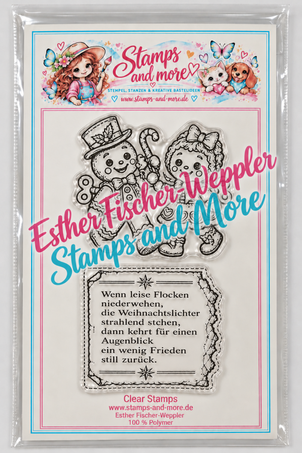 Isabelles Sonderedition Gedenkkalender Lebkuchen und Spruch A 6 Clear Stamps