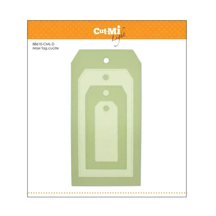 Impronte D'Autore Maxi Tag Thin Dies Stitched