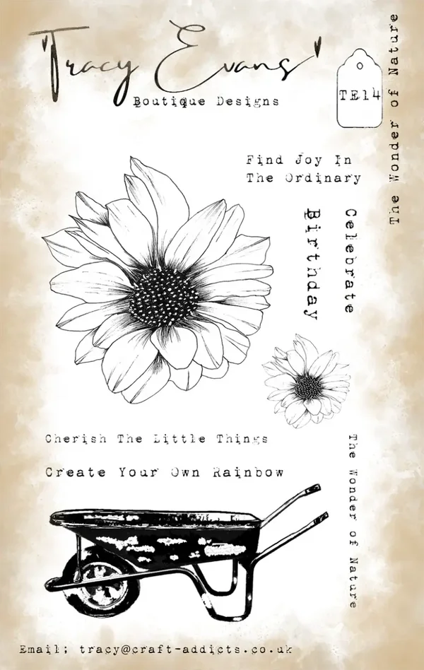 Tracy Evans Boutique Designs  TE014 – Wonder of Nature Das Wunder der Natur (A6-Stempel)