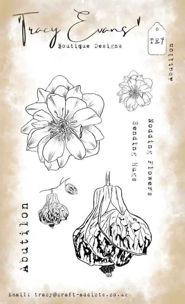 Tracy Evans Boutique Designs  TE007 – Abutilon (A6-Stempel)