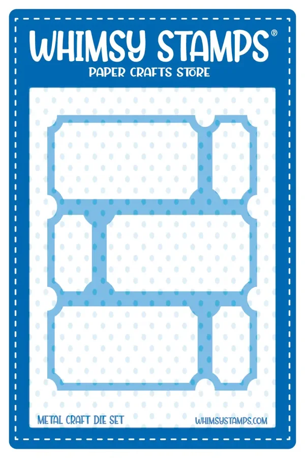 Whimsy Stamps Terrific Tickets Window Die WSD037