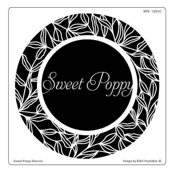 Sweet Poppy Stencil: Twisted Vines Aperture Circle