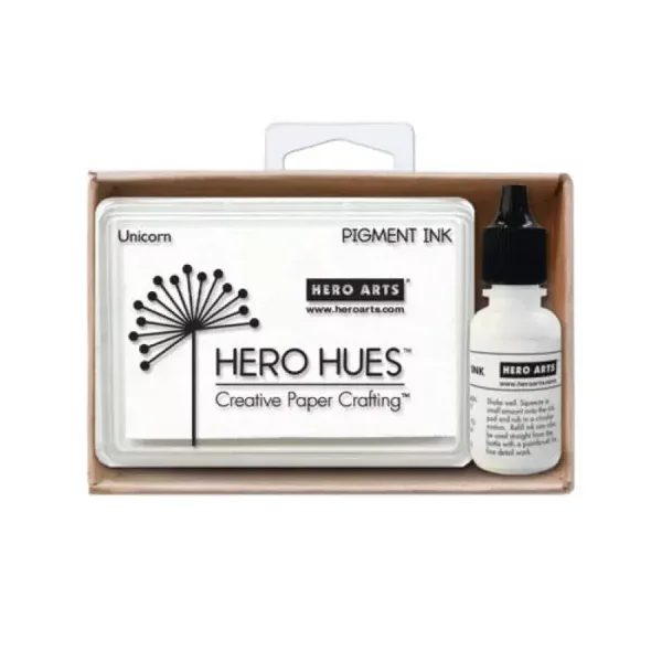 Hero Arts, Unicorn White + Reinker Bundle
