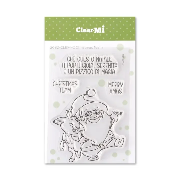 Impronte D'Autore, ClearMi Clear Polymer Stamps Christmas Team