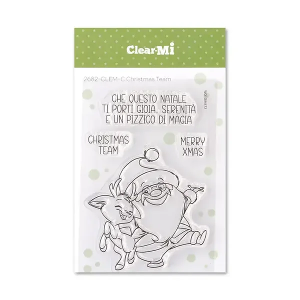 Impronte D'Autore, ClearMi Clear Polymer Stamps Christmas Team