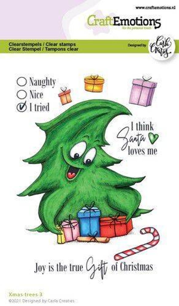 CraftEmotions Christmas Trees 3 Carla Creaties
