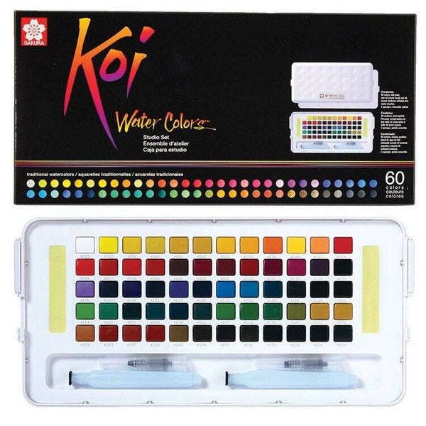 Aquarell Farben Sakura • Koi aquarell sketchbox 60 + waterbrush