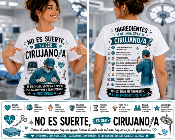 Camiseta Cirujano/a - No es Suerte
