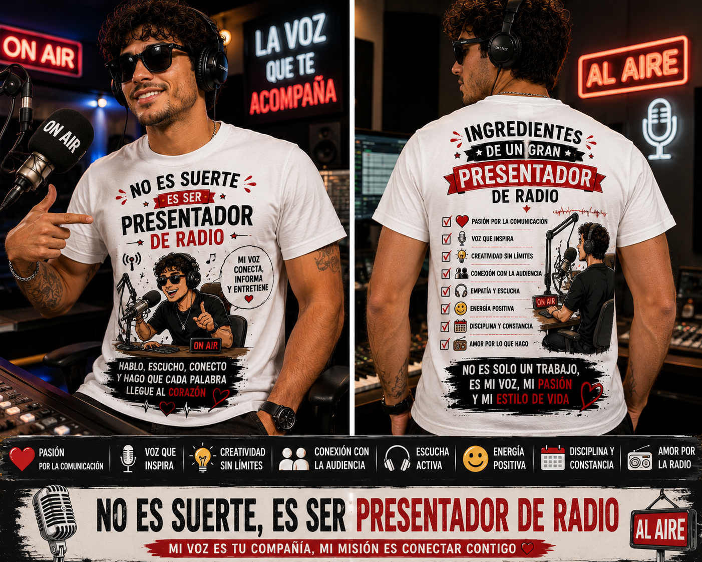 Camiseta Presentador/a de Radio