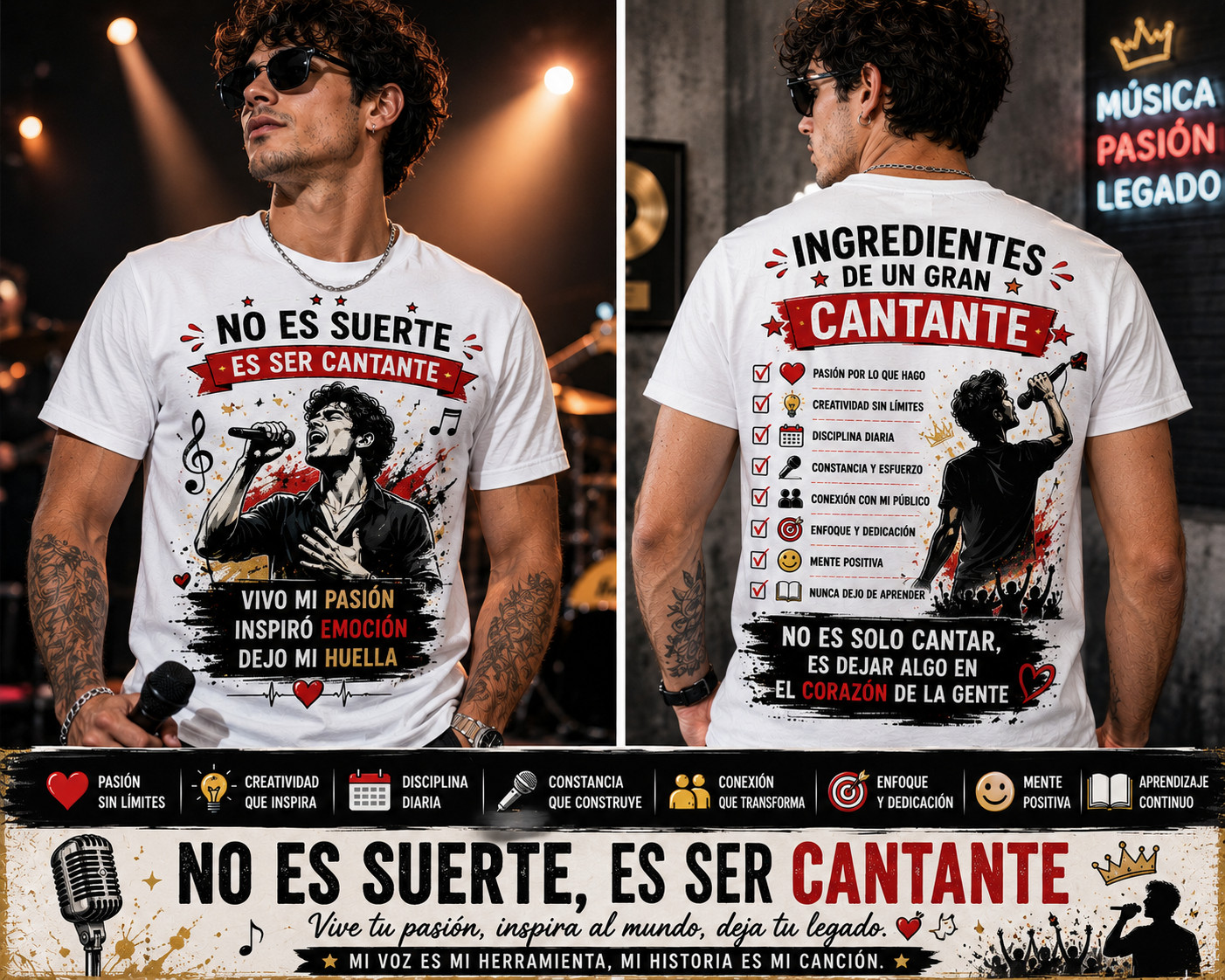 Camiseta Cantante