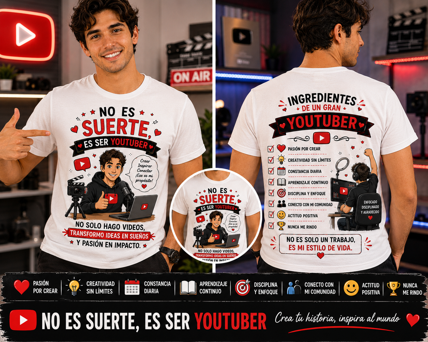 Camiseta Youtuber
