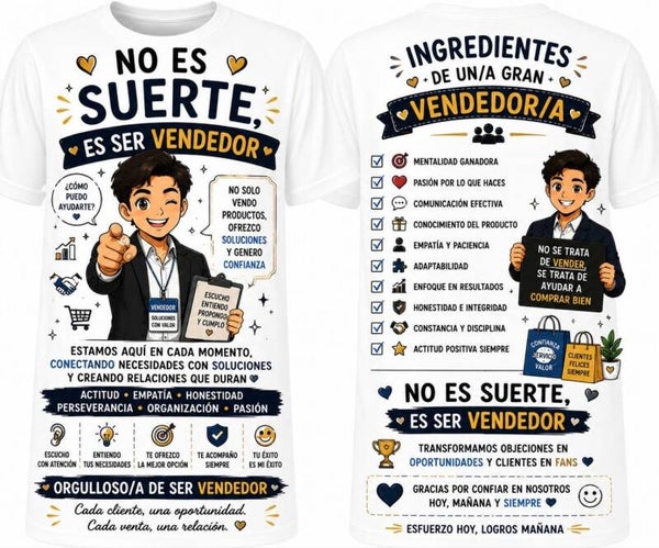 Camiseta Vendedor - No es Suerte